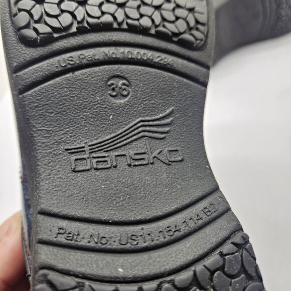 Dansko Women's XP 2.0 Marble Swirl Patent Leather Slip-On Clog Euro 36 US 5.5-6 - Picture 8 of 8